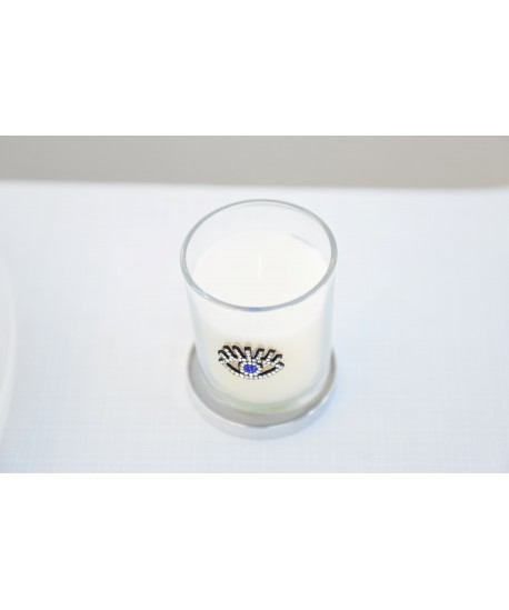 Silver eye candle patchouli scent