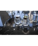 Round crystal salt and pepper shakers