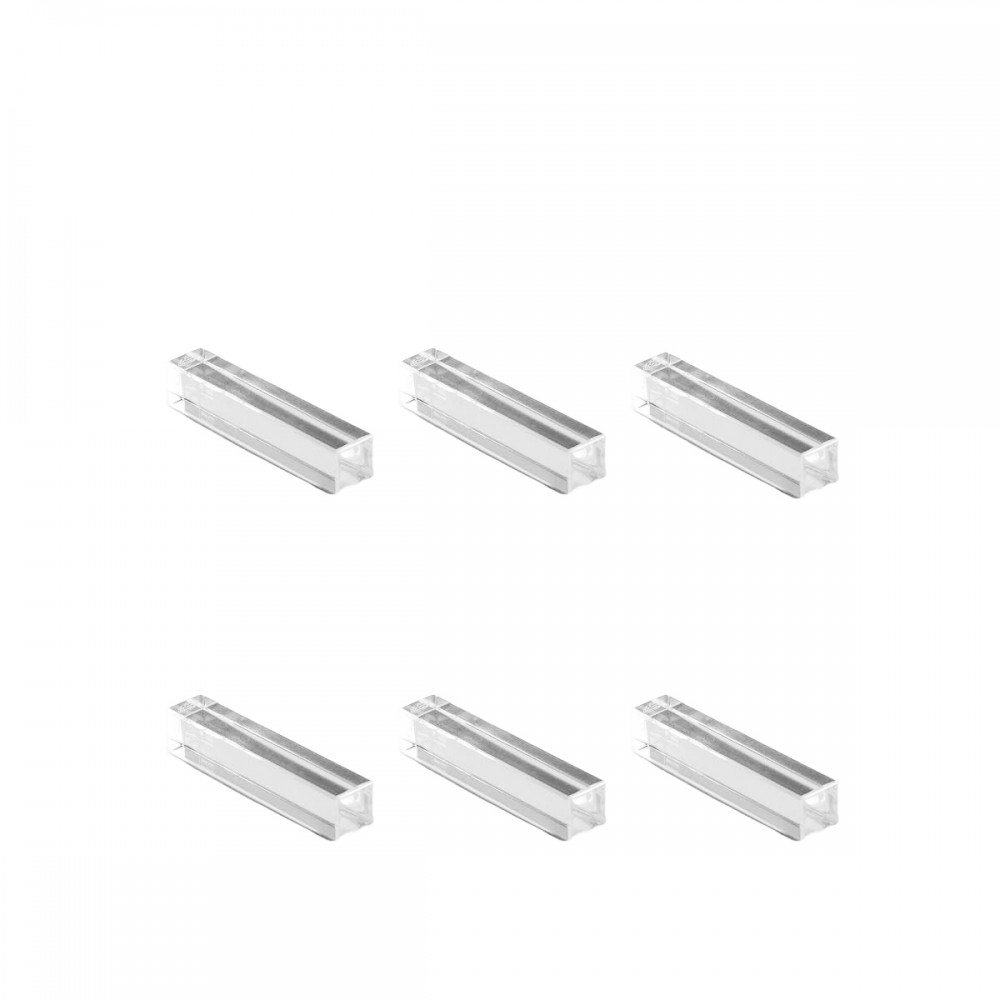 Porte-couteaux rectangulaire en cristal - lot de 6
