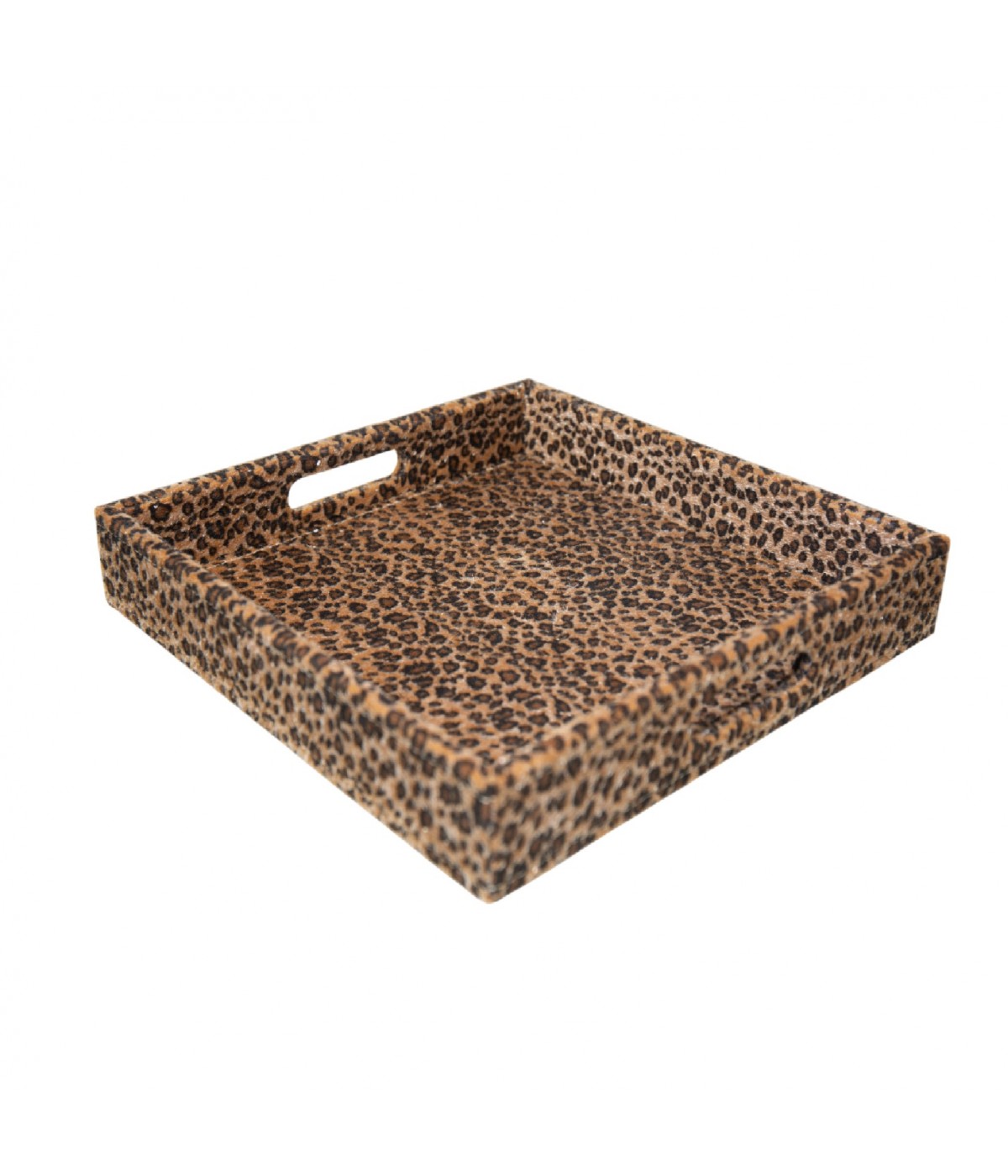 Square leopard tray 30x30x4.5cm