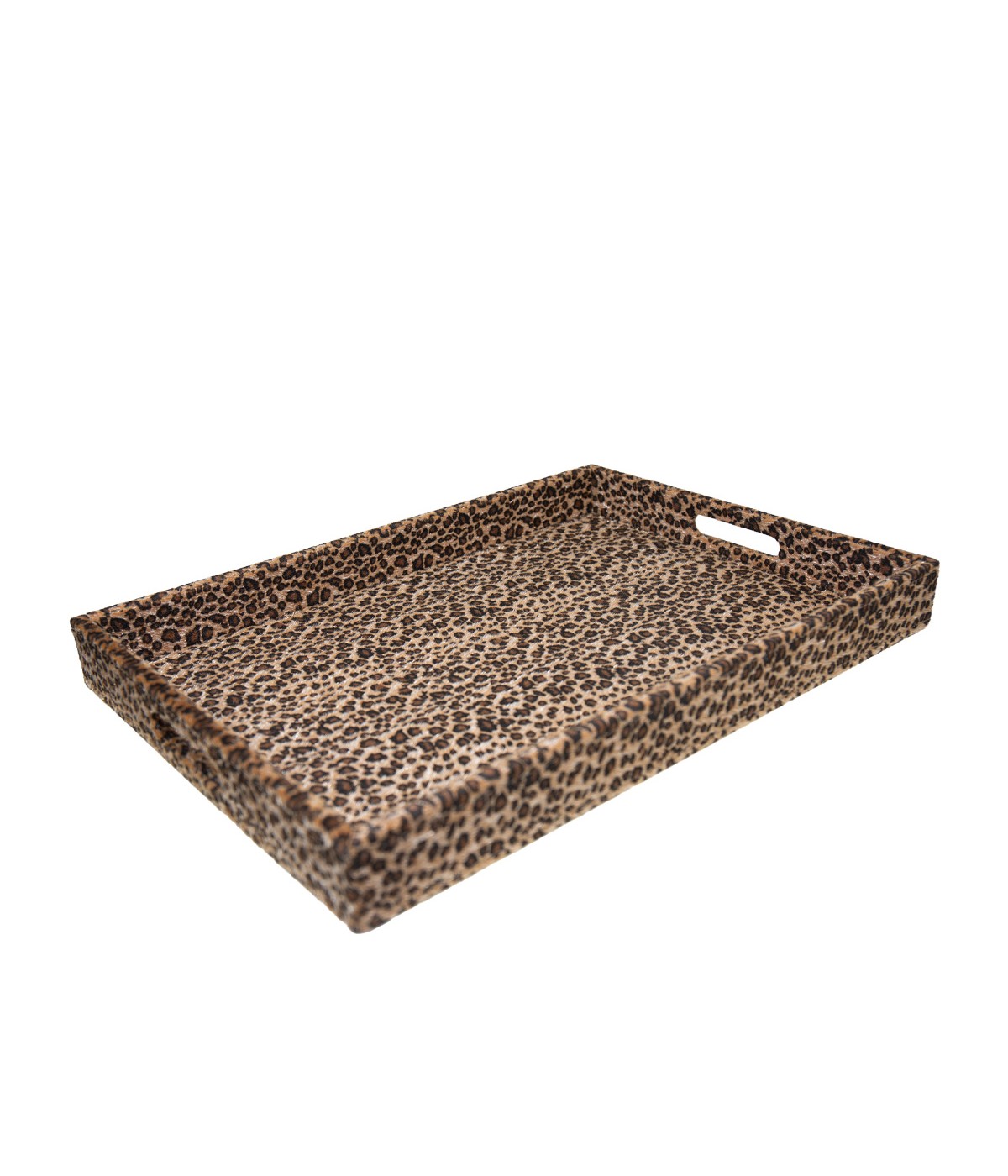 Plateau rectangulaire léopard 42x32x4.5cm
