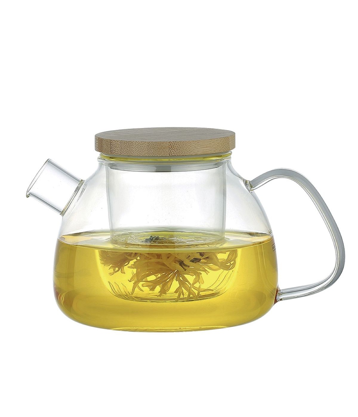 Teapot 1L with wooden lid