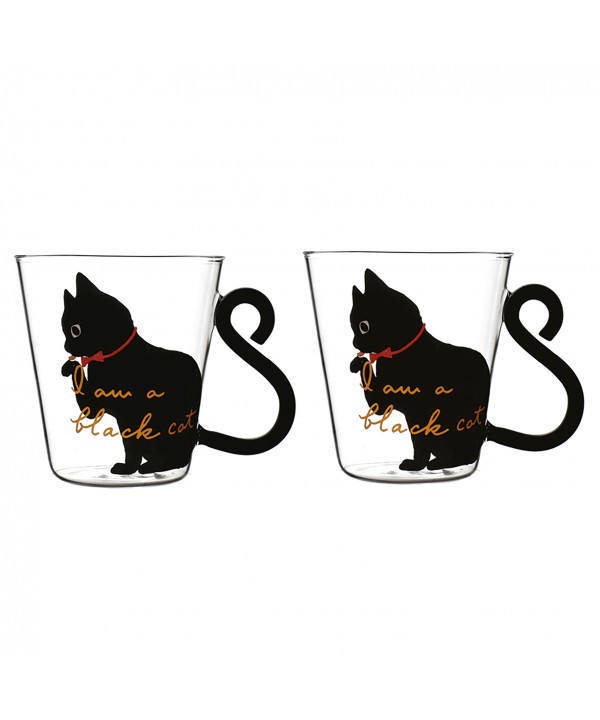 Tasses 300 ml décor chat - lot de 2