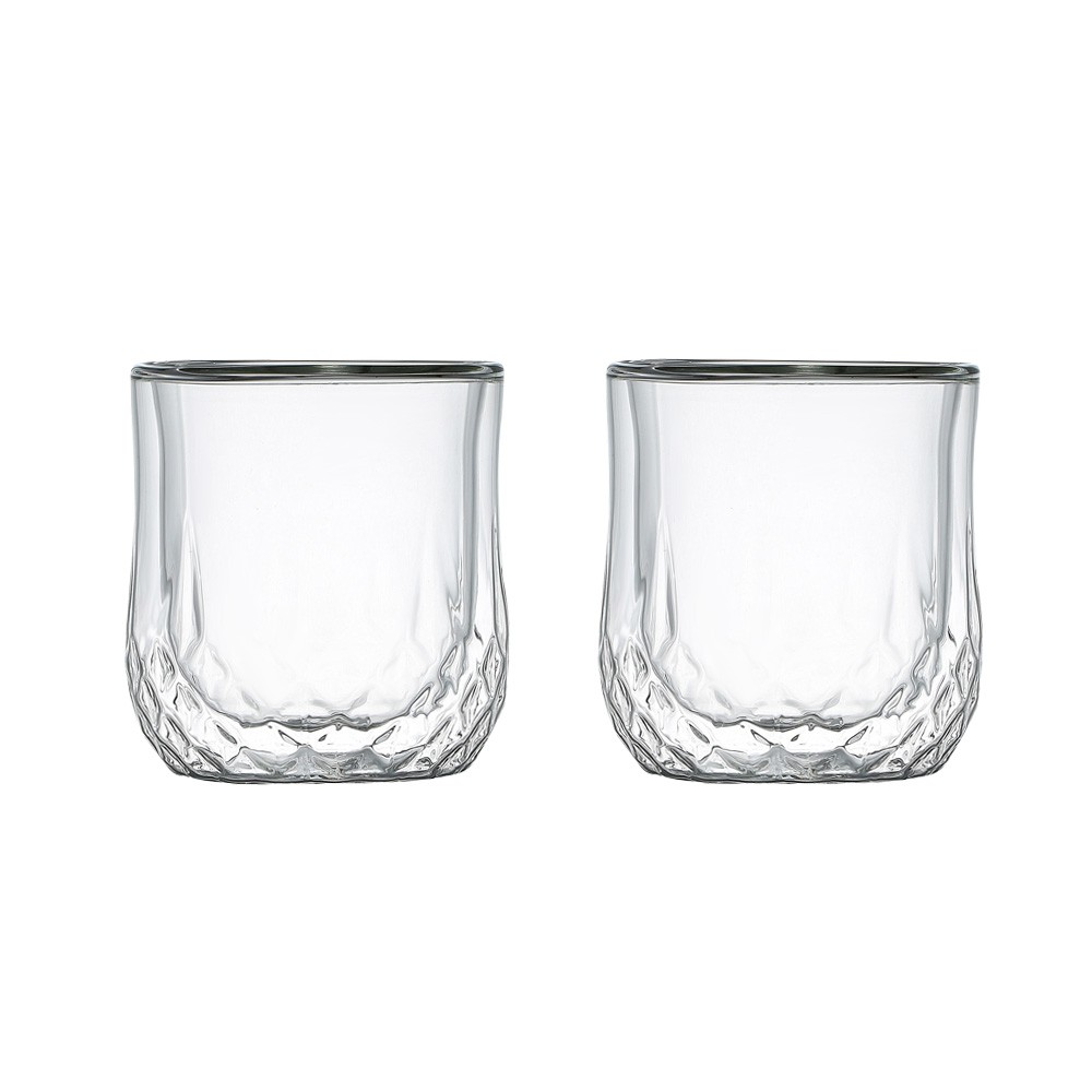 Verres double paroi whisky - lot de 2