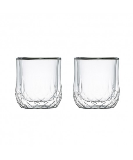 Verres double paroi whisky - lot de 2