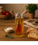 Glass oil and vinegar bottle 340ml and 90ml