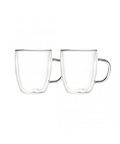 Mugs double paroi grande taille 480ml - lot de 2