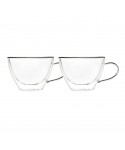 Tasses à chocolat chaud double paroi 370ml - lot de 2