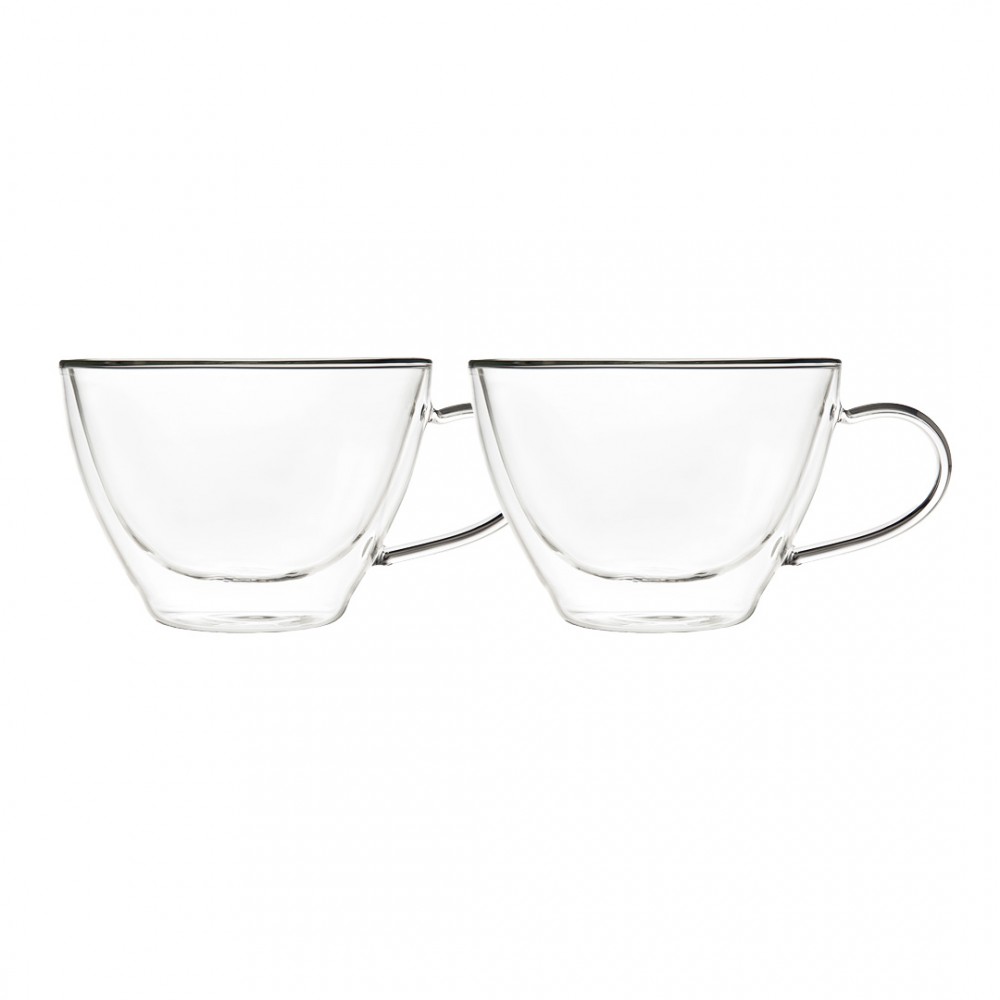Tasses à chocolat chaud double paroi 370ml - lot de 2