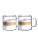 Mugs en verre grande taille 450ml - lot de 2