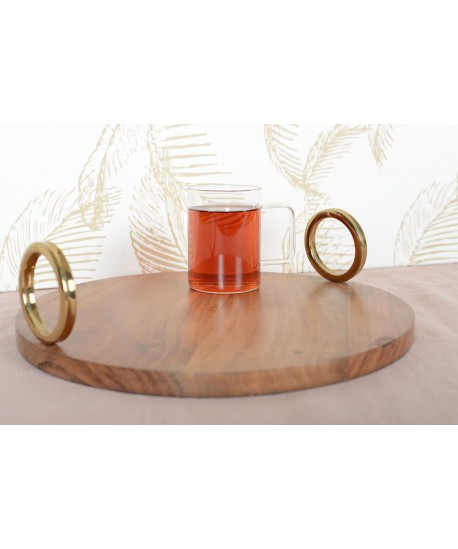 Mugs en verre grande taille 450ml - lot de 2