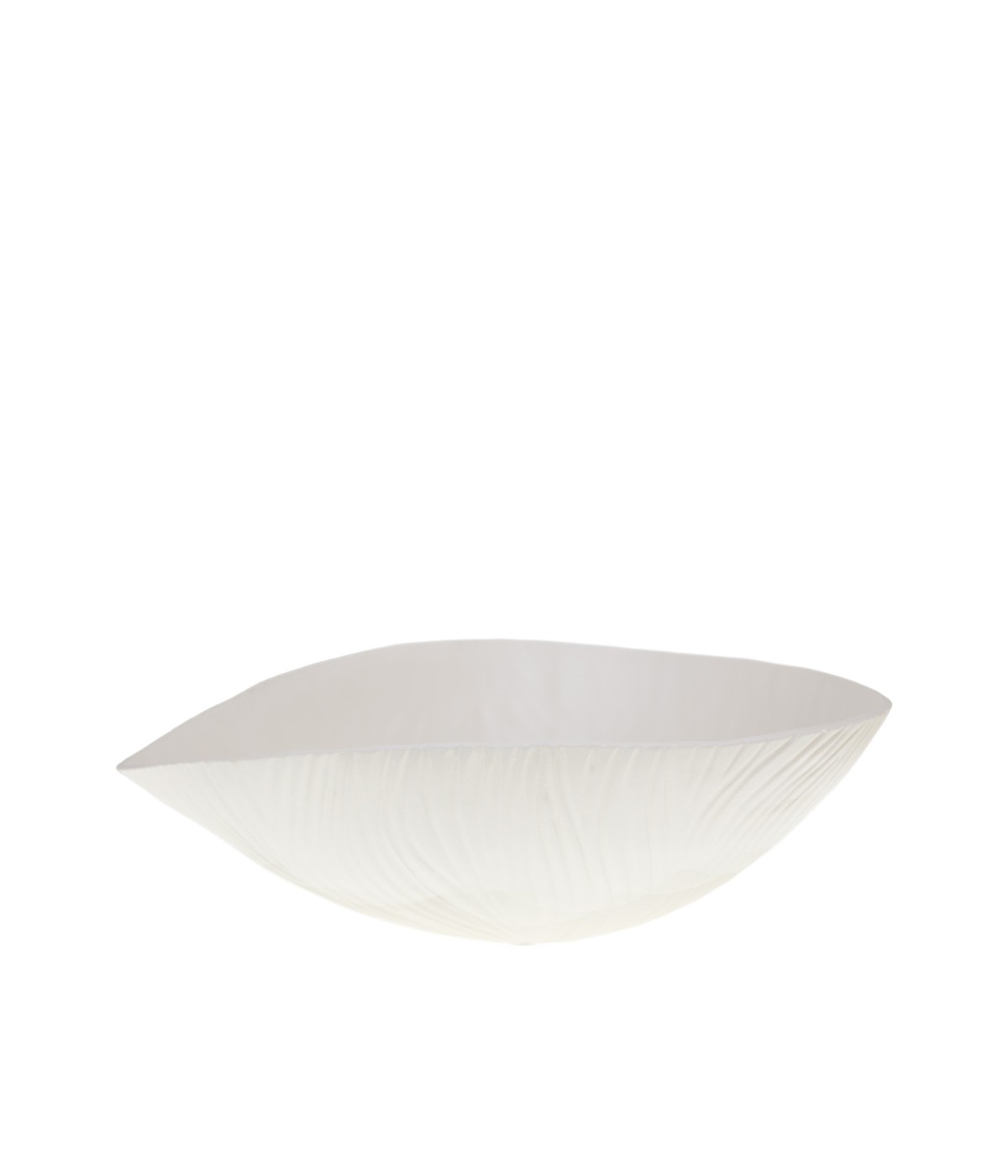 Saladier en céramique mat beige 38.5x29x14.5cm