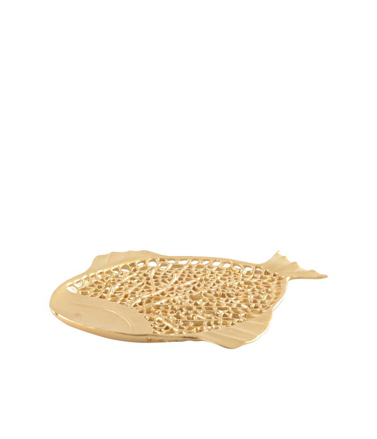 Coupe décorative poisson doré 32x26x2cm