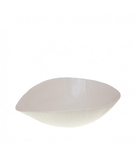 Saladier en céramique mat beige 38.5x29x14.5cm