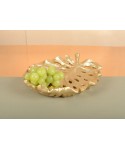 Gold leaf fruit bowl 31x25x5cm