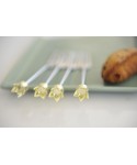 Gold crown dessert forks - set of 4