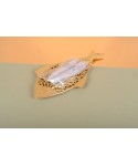 Decorative gold fish bowl 38x18.5x1.5cm