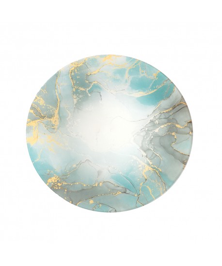 Plat à tarte 30cm océan dore