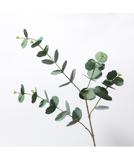 Fleur décorative feuille verte fonce h73cm