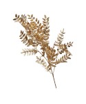 Fleur décorative petites feuilles dorées h90cm