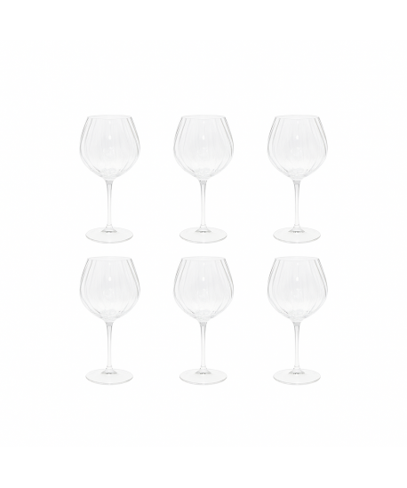 Wine glasses with diamond stem - set of 4