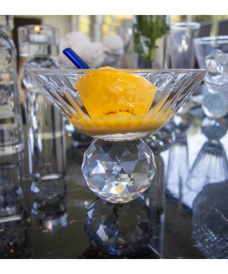 Ice cream bowls with diamond foot - set of 4