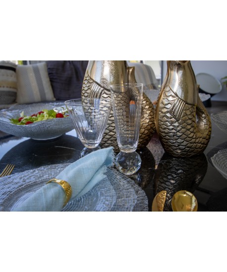 Flûtes avec pied en diamant - lot de 4