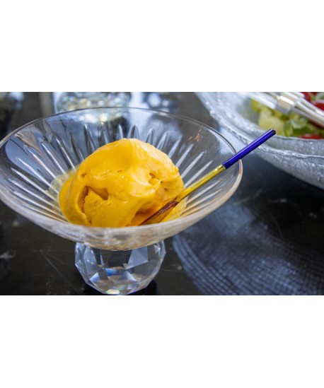 Ice cream bowls with diamond foot - set of 4