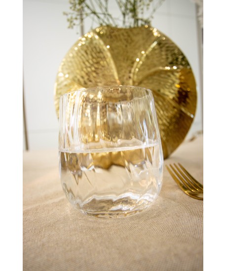 Verres à eau vagues - lot de 6