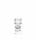 Bougeoir bulle en verre 6x6x12.5cm