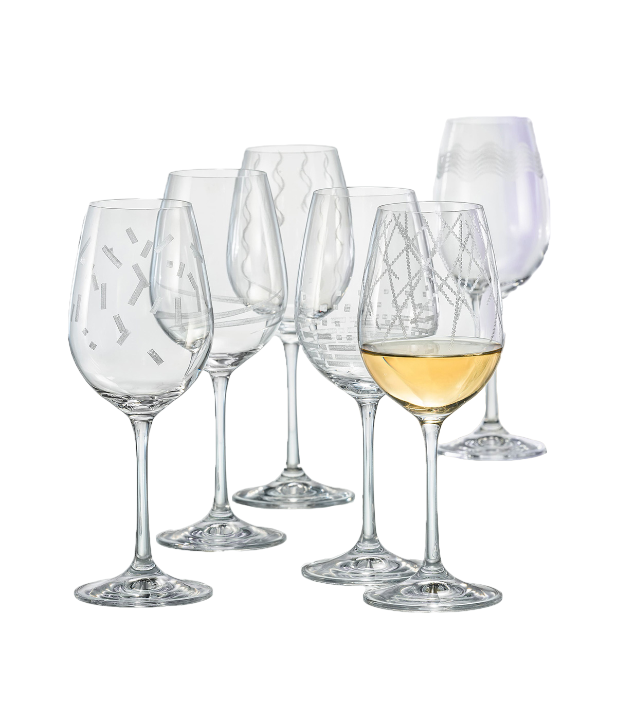 Set of 6 wine glasses 350ml Tempo
