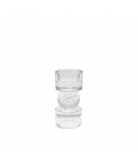 Bougeoir bulle en verre 6x6x12.5cm