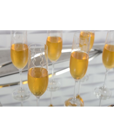Set de 6 flutes à champagne tempo