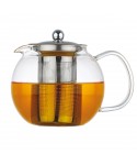 Round teapot 1L with filter and stainless steel lid