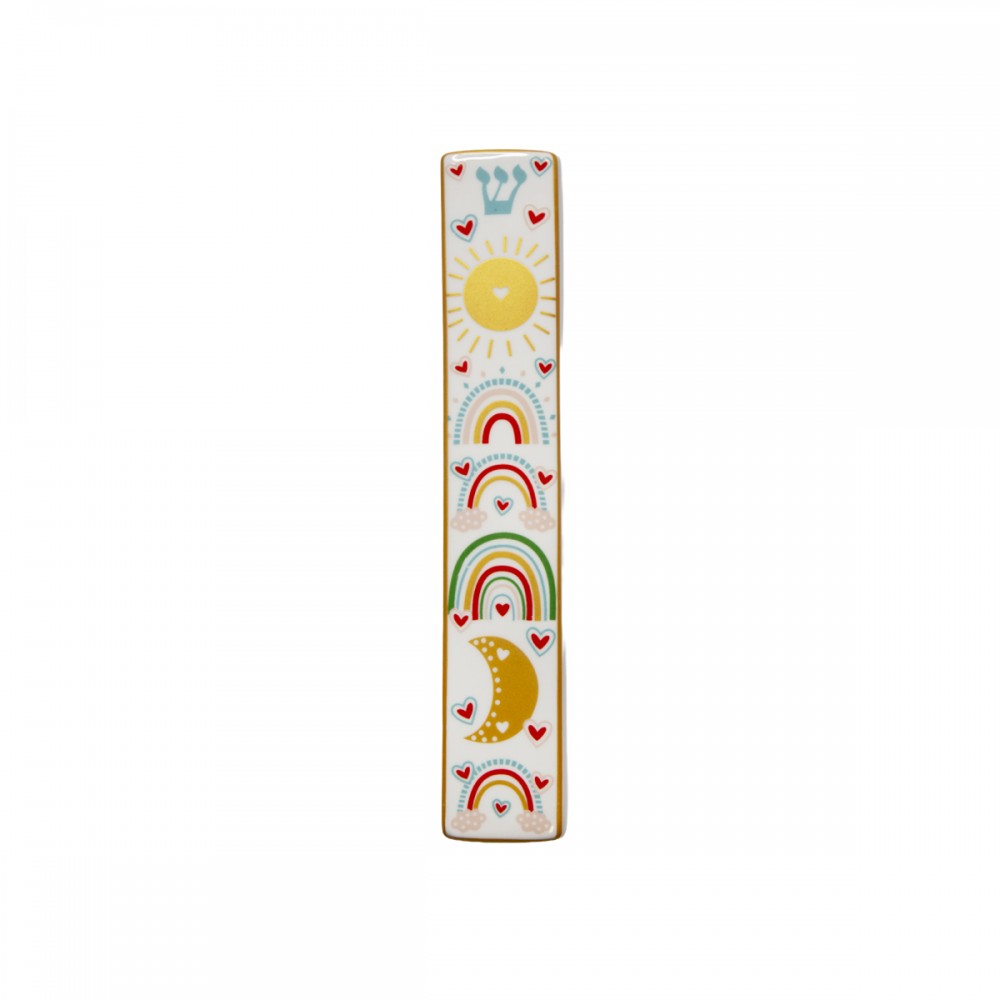 Ceramic Mezuzah Rainbow 20cm