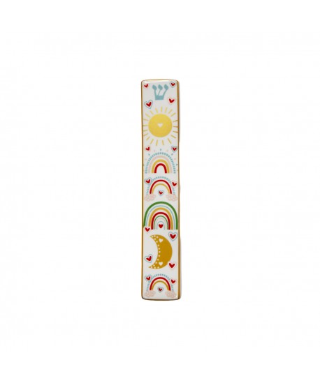 Ceramic Mezuzah Rainbow 20cm