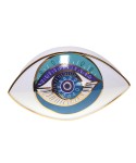 Turquoise decorative eye 20x12x13.5cm