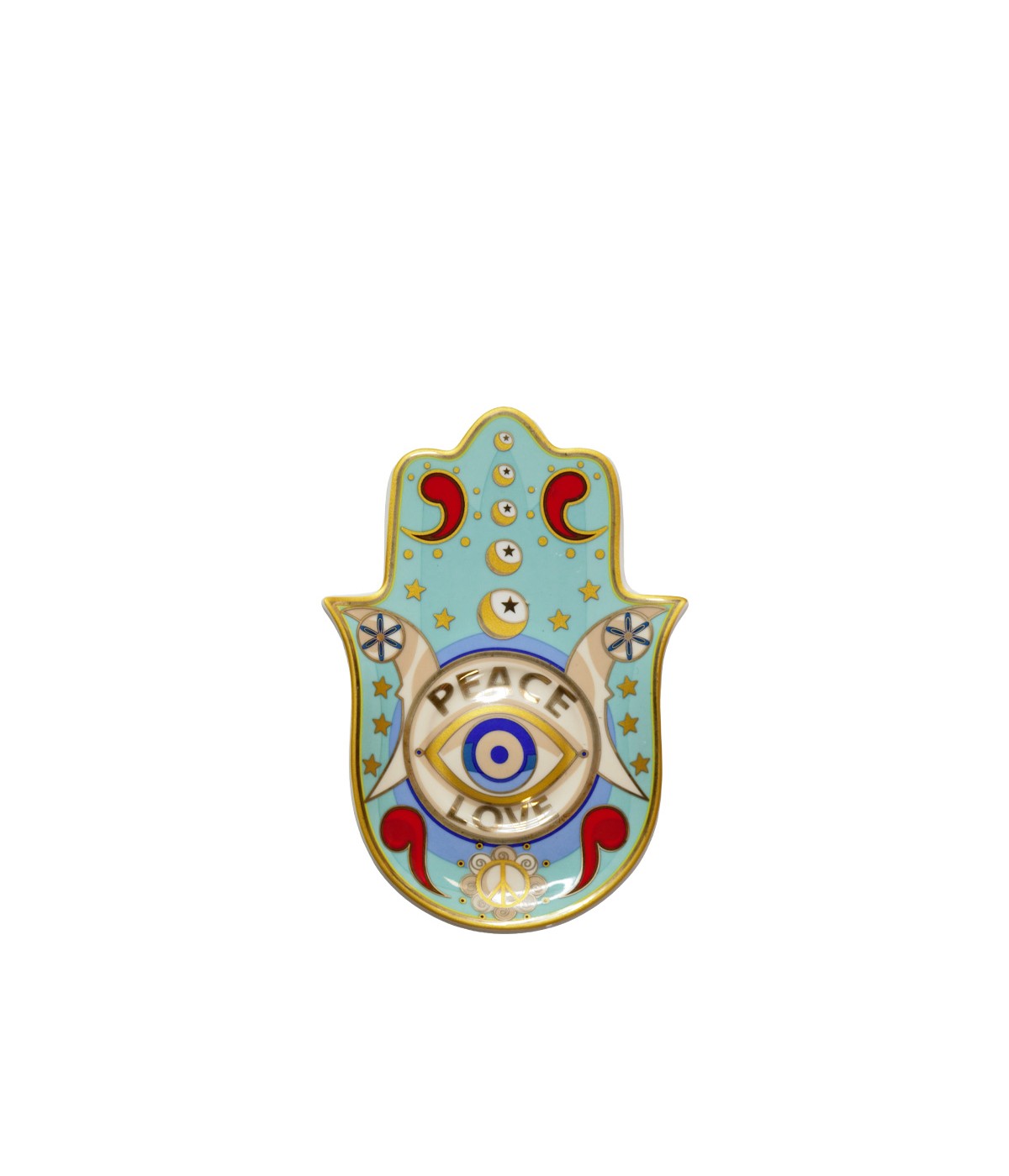 Peace hand dish 16.7x10.5x1.5cm