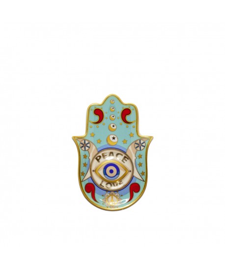 Peace hand dish 16.7x10.5x1.5cm