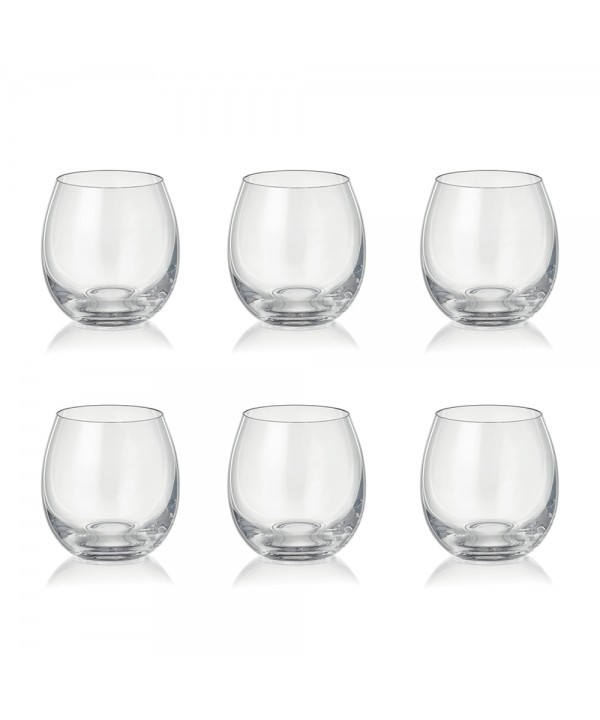 Verres à eau bas 380ml peony - lot de 6