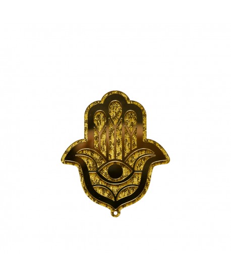 Main décorative dorée 9.7x11.3x0.5cm