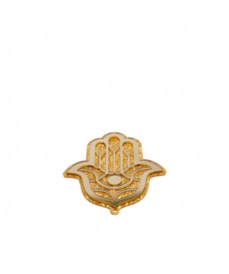 Main décorative dorée 9.7x11.3x0.5cm