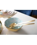 Couverts à salade doré