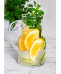 Glass pitcher 1.2L h21cm