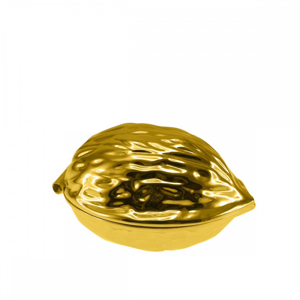 Casse-noix doré grand modèle 12x9x7.3cm