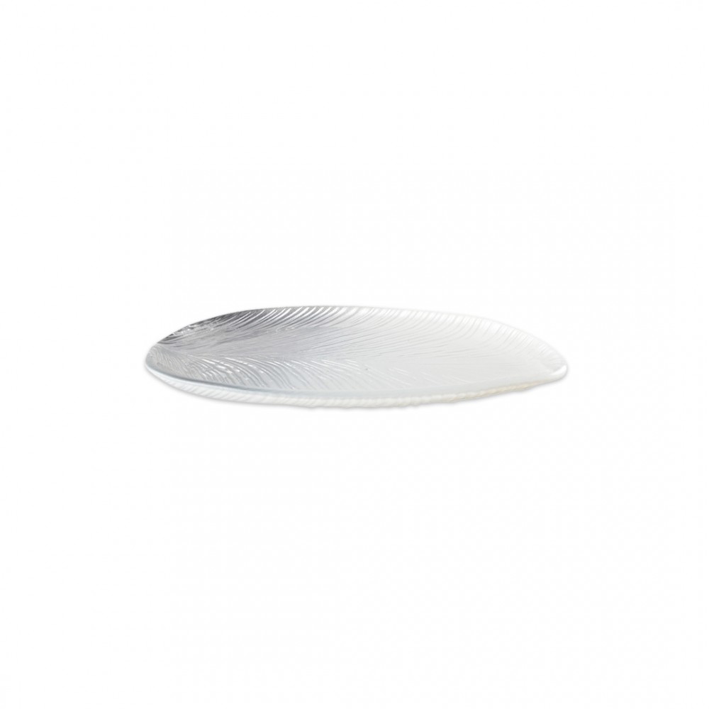 Silver gradient leaf small model 30x14x2cm