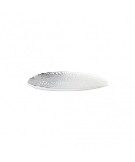 Silver gradient leaf small model 30x14x2cm