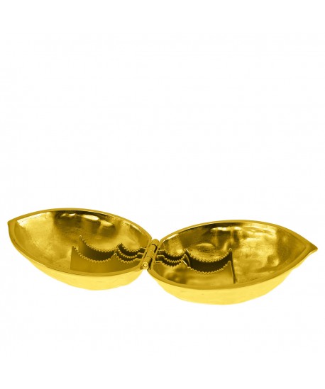 Casse-noix doré grand modèle 12x9x7.3cm