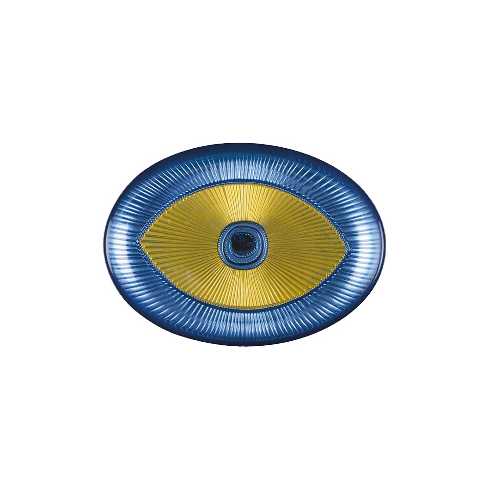 Light oval eye-shaped bowl