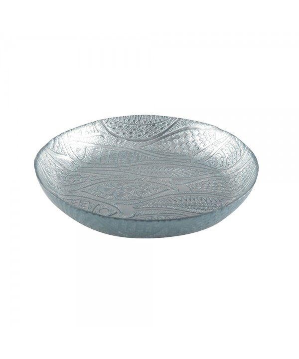 Light blue fish deep bowl 30.5cm